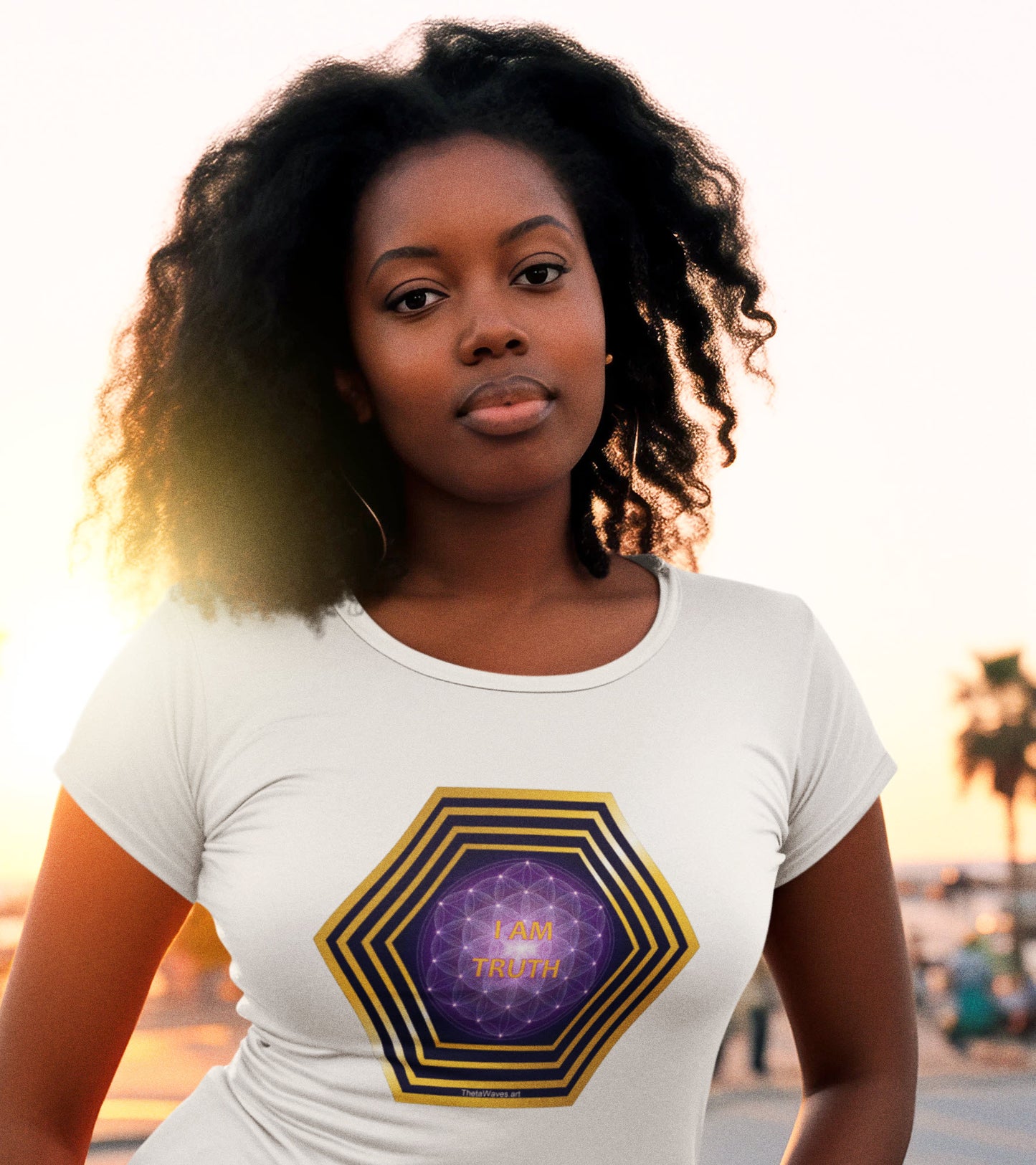 SPIRITUAL -- IAM TRUTH-1 - Womens Stylish Crewneck T-shirt