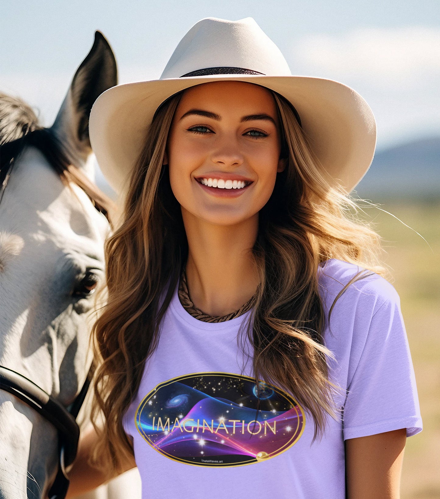 SPIRITUAL -- IMAGINATION-1 - Men & Women - Premium "Unisex" Crewneck T-shirt