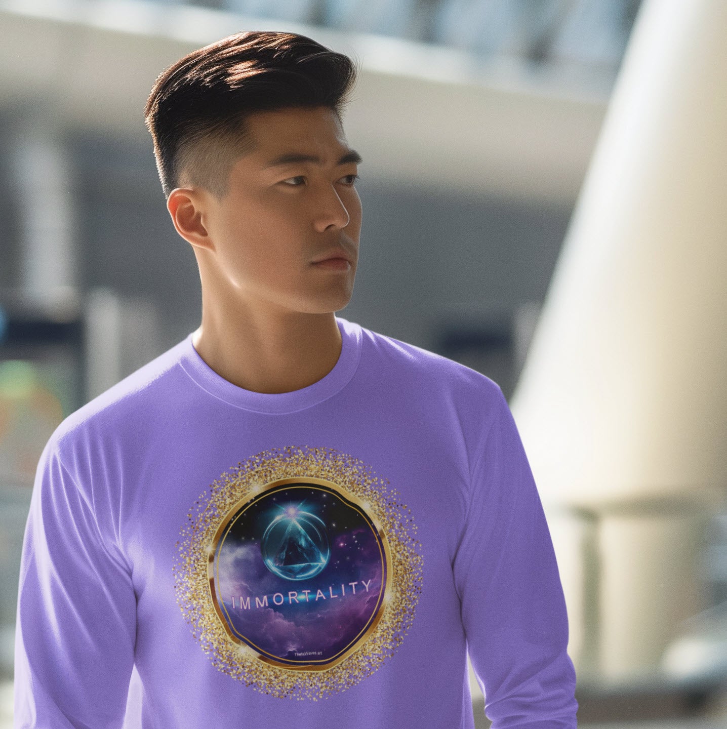 SPIRITUAL -- IMMORTALITY-5 - Men & Women - Premium "Unisex" Longsleeve T-shirt
