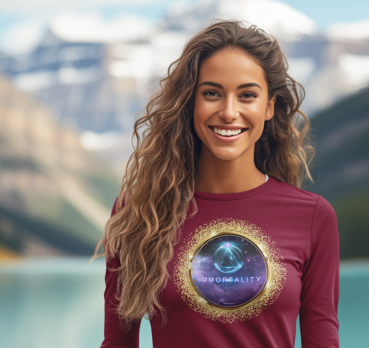 SPIRITUAL -- IMMORTALITY-5 - Men & Women - Premium "Unisex" Longsleeve T-shirt