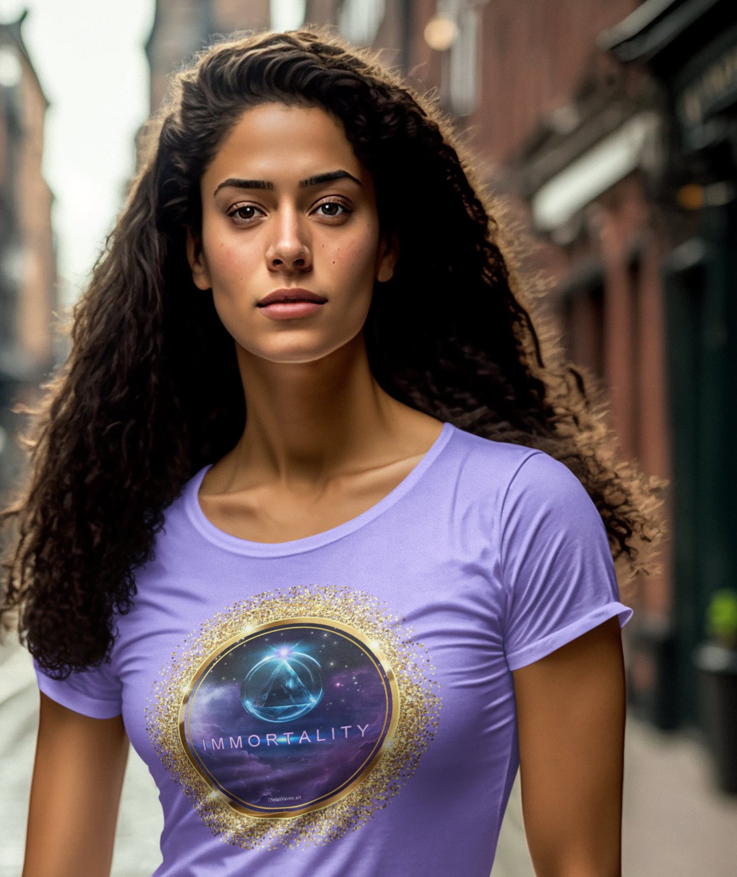 SPIRITUAL -- IMMORTALITY-5 - Womens Stylish Crewneck T-shirt