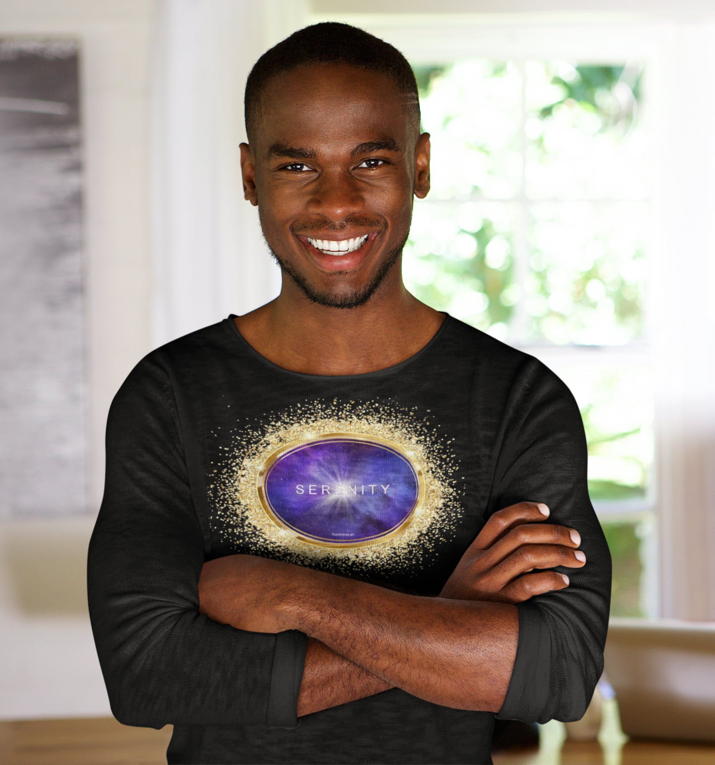 SPIRITUAL -- SERENITY-1 - Men & Women - Premium "Unisex" Longsleeve T-shirt