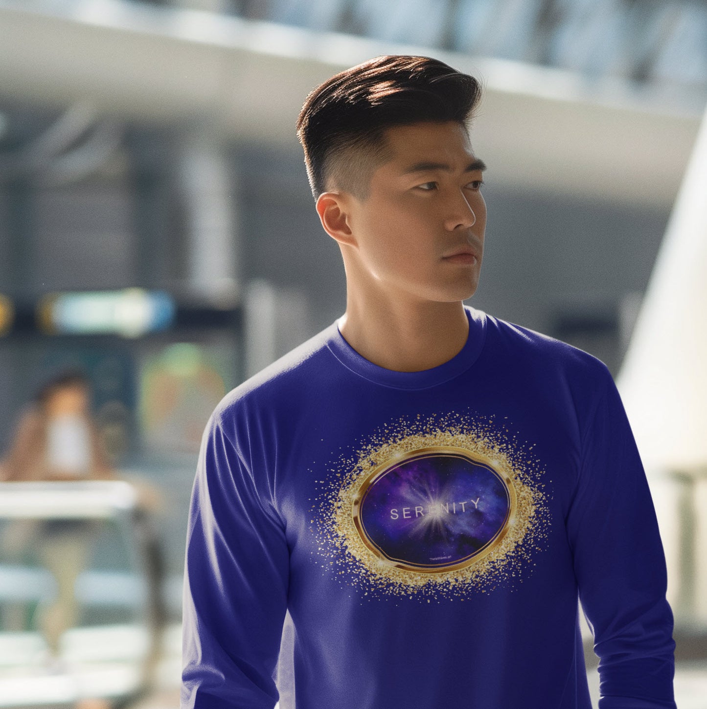 SPIRITUAL -- SERENITY-1 - Men & Women - Premium "Unisex" Longsleeve T-shirt