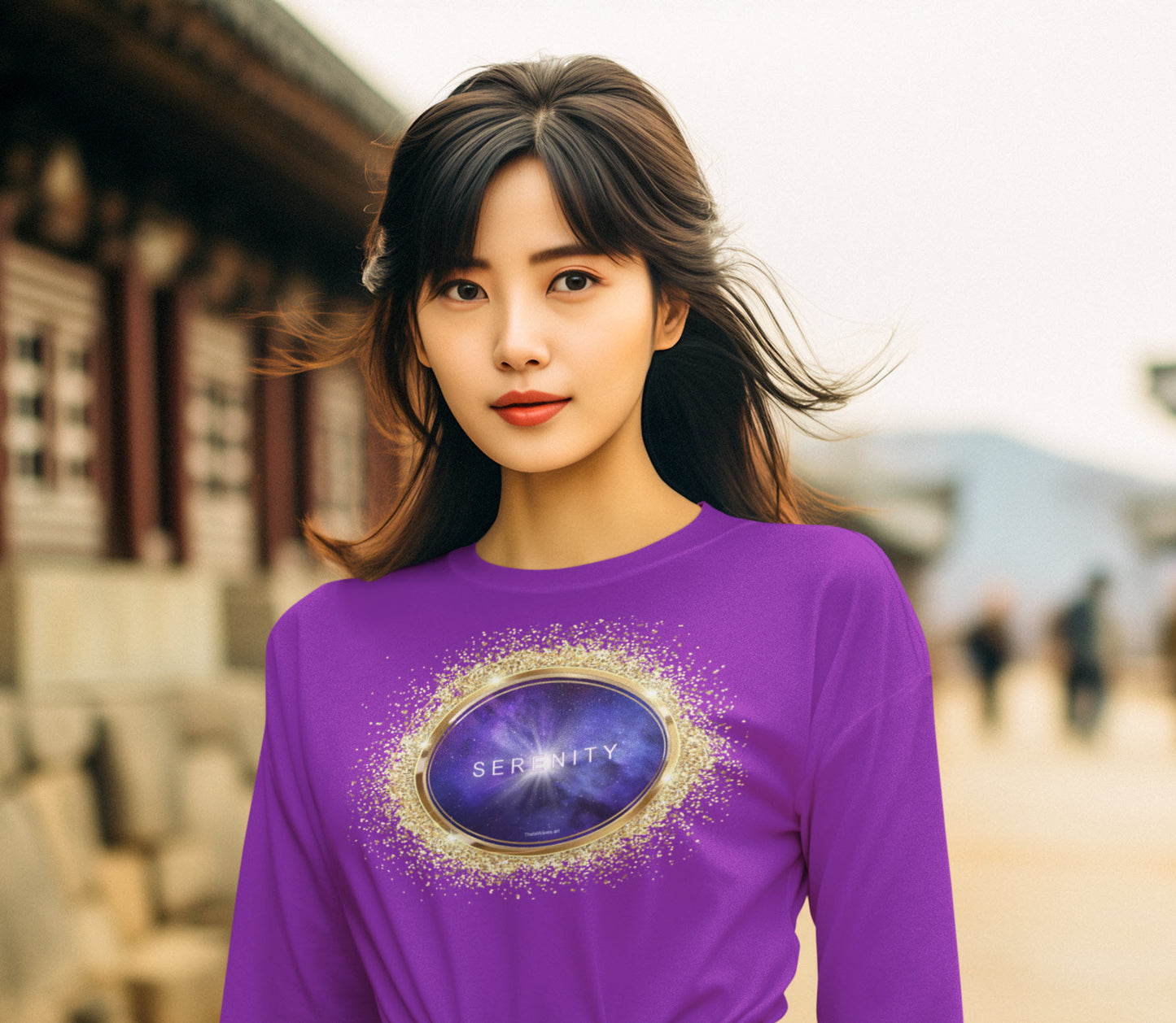 SPIRITUAL -- SERENITY-1 - Men & Women - Premium "Unisex" Longsleeve T-shirt