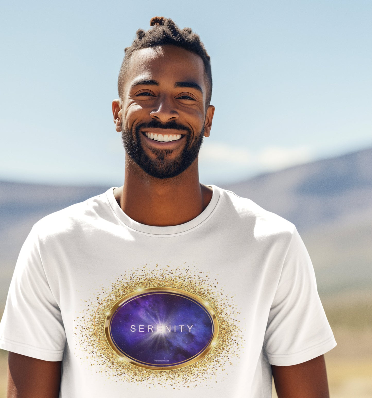 SPIRITUAL -- SERENITY-1 - Men & Women - Premium "Unisex" Crewneck T-shirt