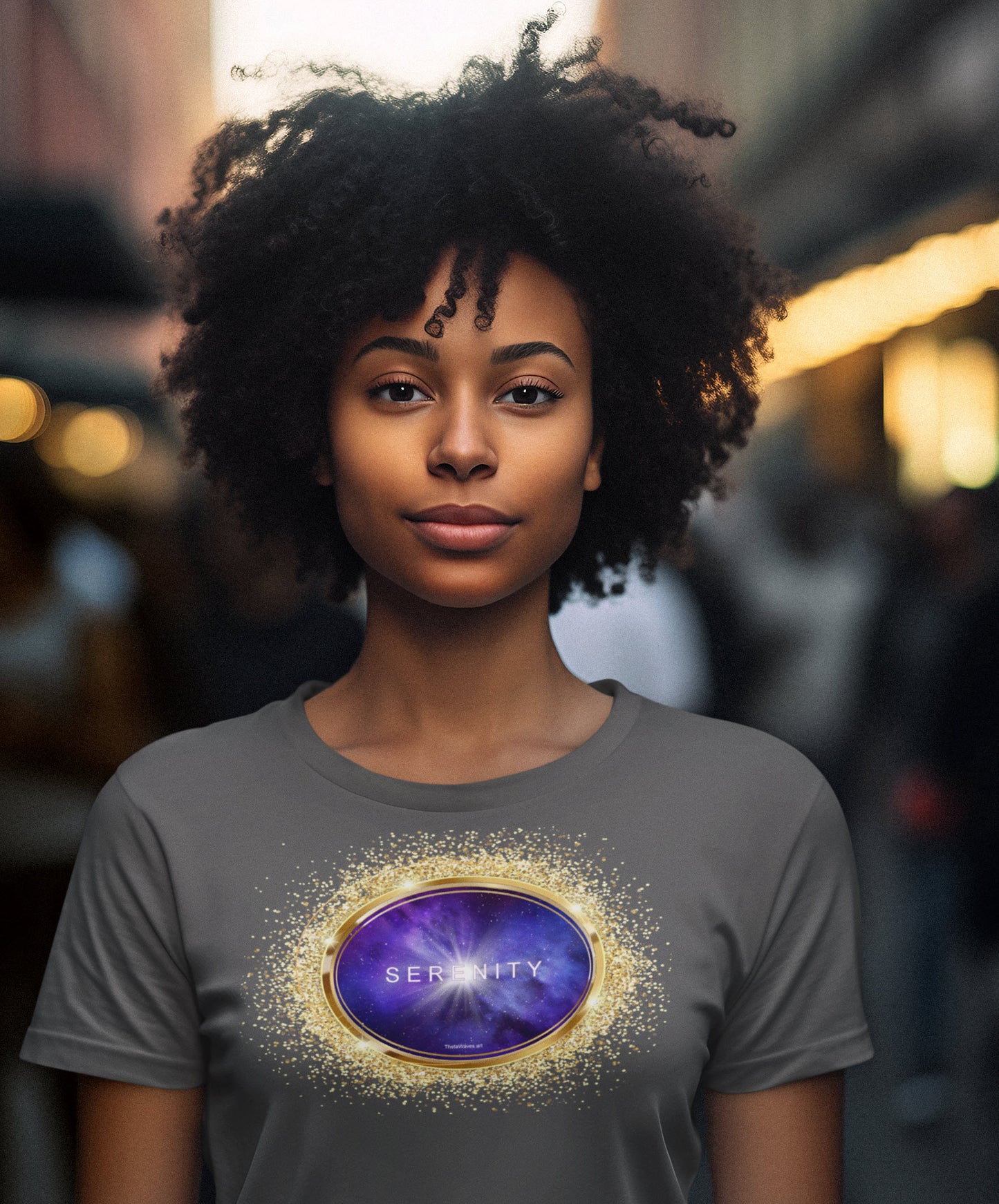 SPIRITUAL -- SERENITY-1 - Men & Women - Premium "Unisex" Crewneck T-shirt