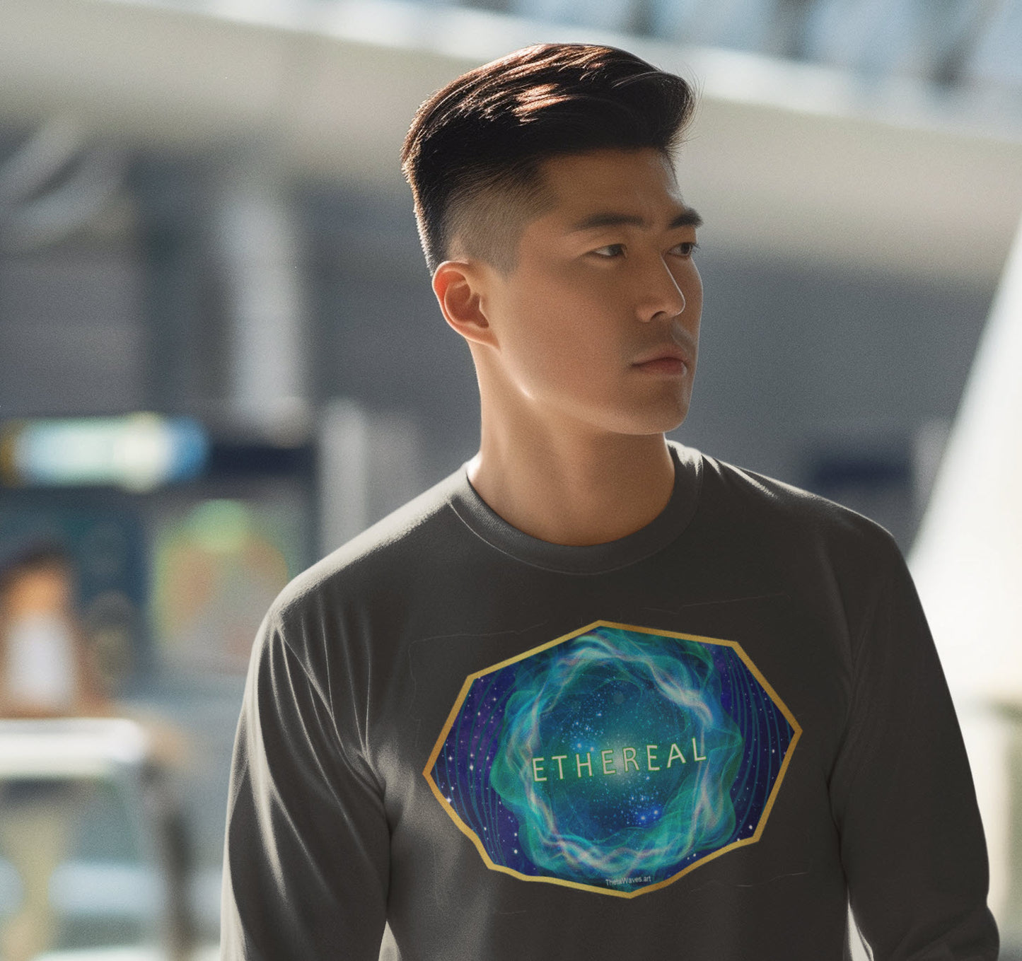 SPIRITUAL -- ETHEREAL-1 - Men & Women - Premium "Unisex" Longsleeve T-shirt
