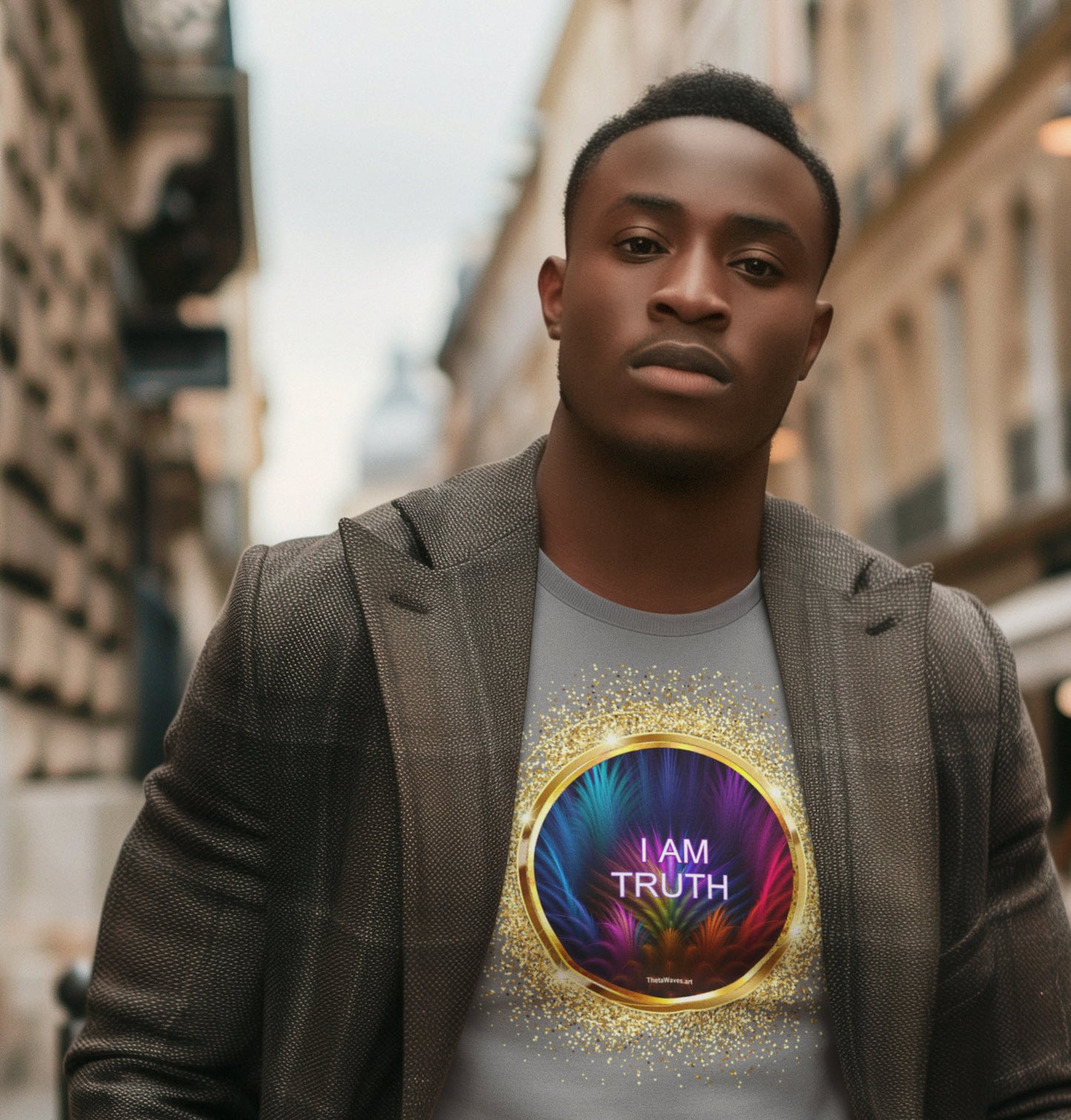 SPIRITUAL -- IAM TRUTH-2 - Men & Women - Premium "Unisex" Crewneck T-shirt