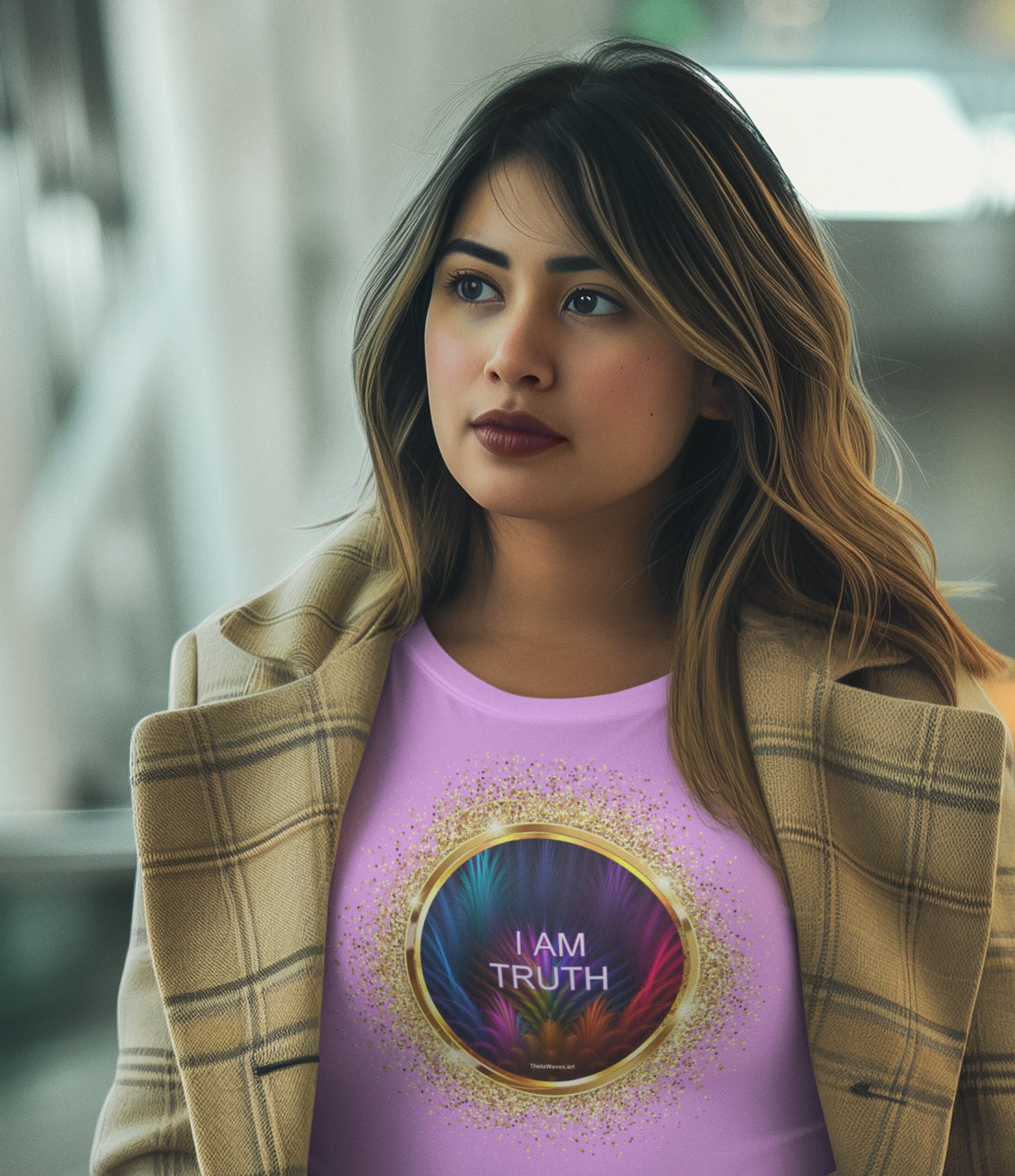 SPIRITUAL -- IAM TRUTH-2 - Men & Women - Premium "Unisex" Crewneck T-shirt