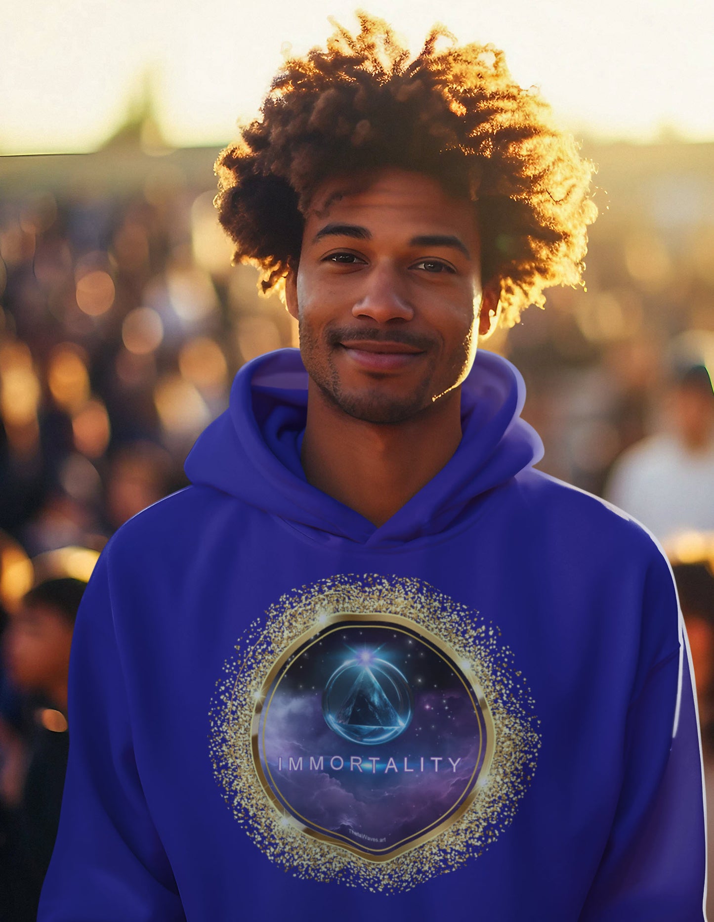 SPIRITUAL -- IMMORTALITY-5 - Men & Women - Premium "Unisex" Pullover Hoodie
