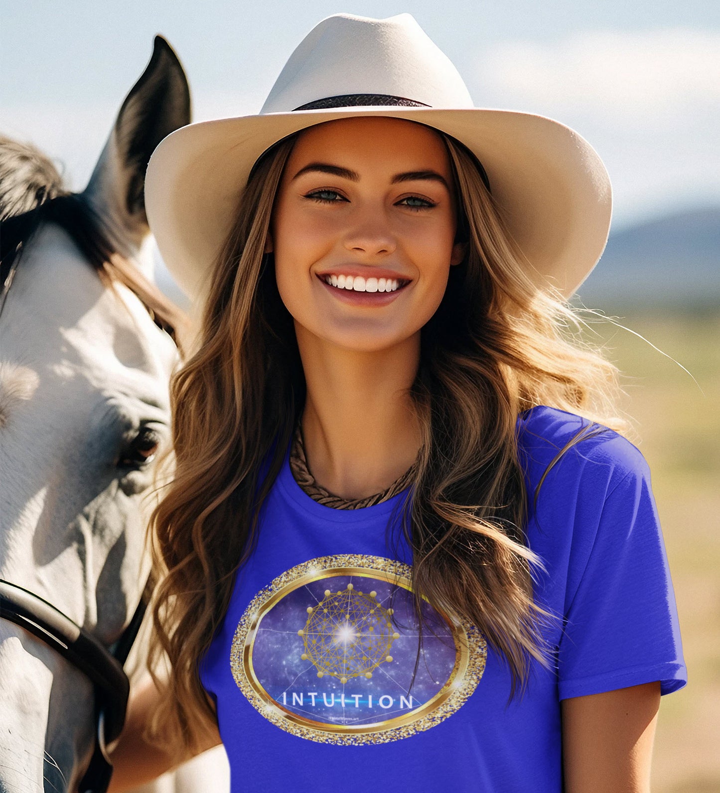 SPIRITUAL -- INTUITION-1 - Men & Women - Premium "Unisex" Crewneck T-shirt