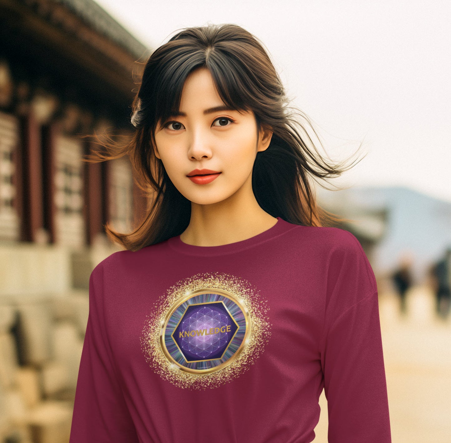 SPIRITUAL -- KNOWLEDGE-3 - Men & Women - Premium "Unisex" Longsleeve T-shirt