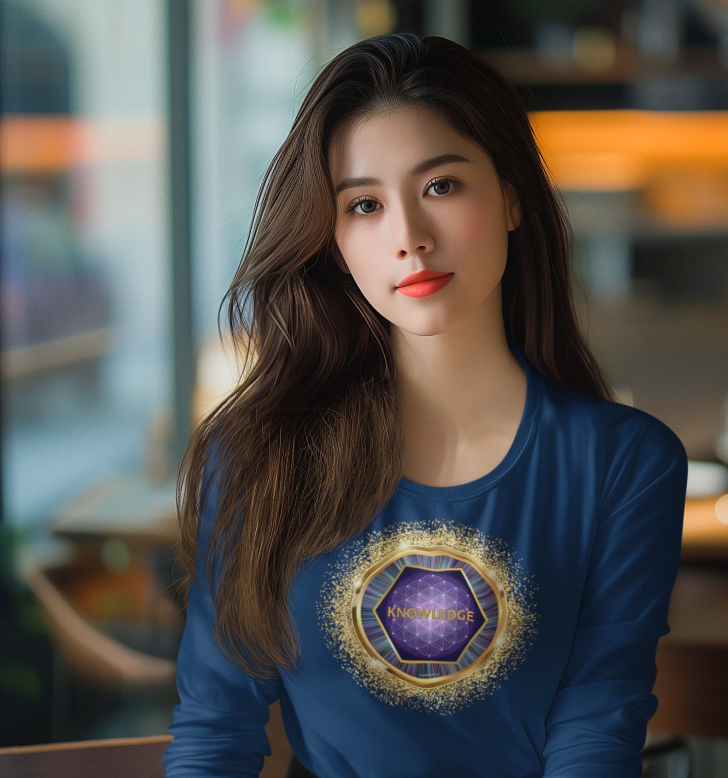 SPIRITUAL -- KNOWLEDGE-3 - Men & Women - Premium "Unisex" Longsleeve T-shirt