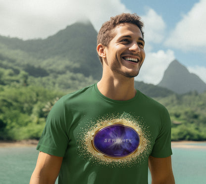 SPIRITUAL -- SERENITY-1 - Men & Women - Premium "Unisex" Crewneck T-shirt
