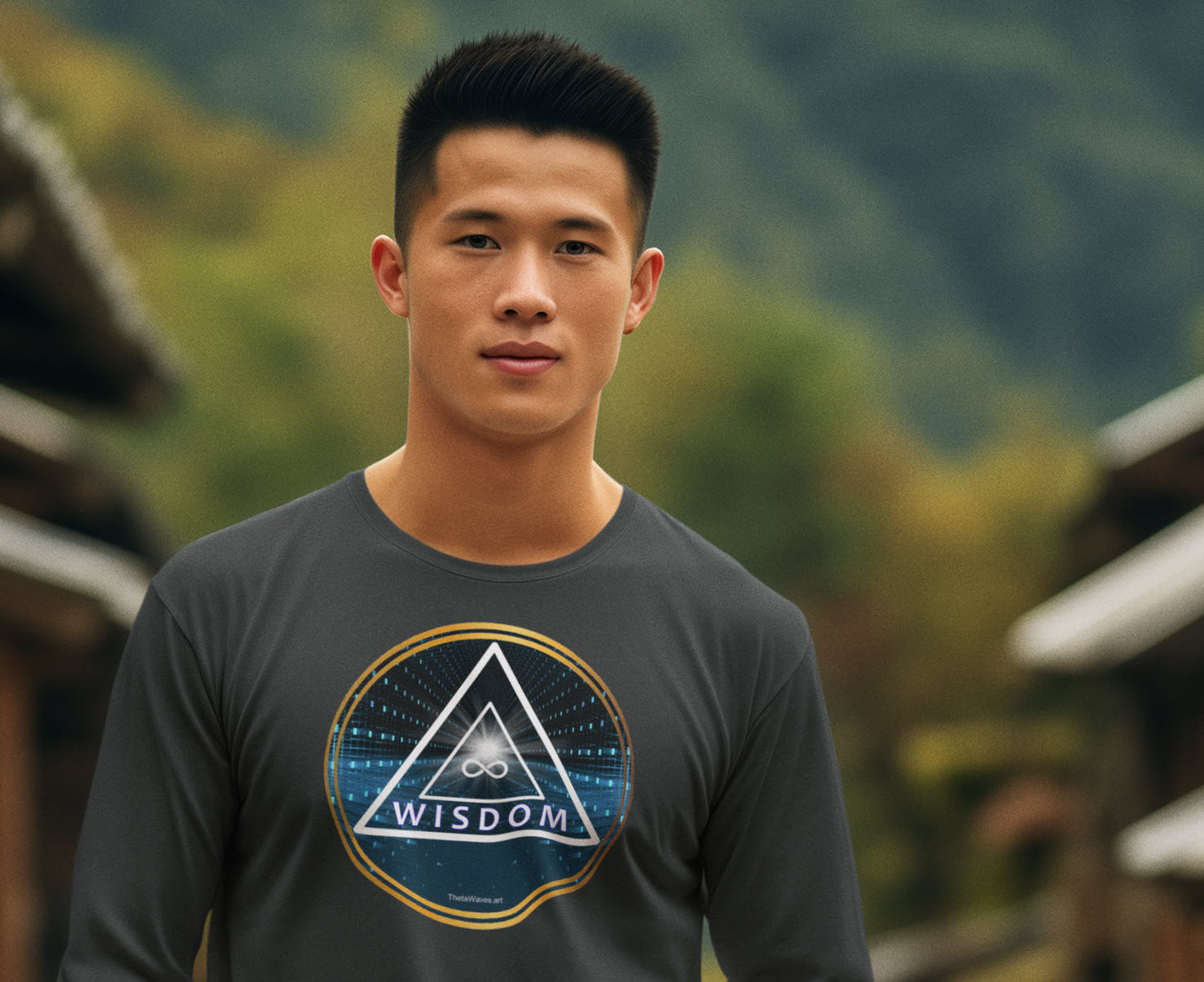 SPIRITUAL -- WISDOM-1 - Men & Women - Premium "Unisex" Longsleeve T-shirt