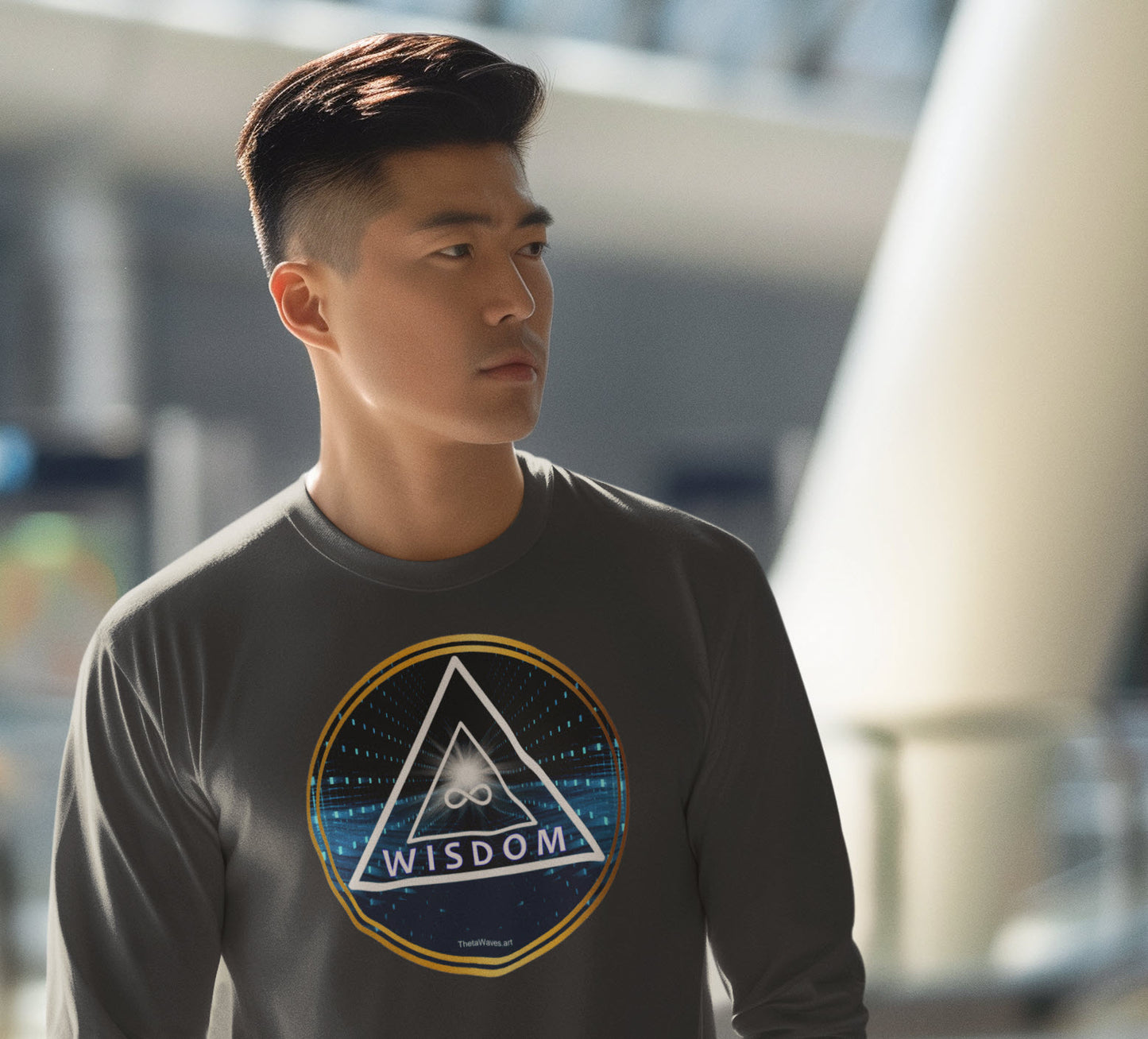 SPIRITUAL -- WISDOM-1 - Men & Women - Premium "Unisex" Longsleeve T-shirt